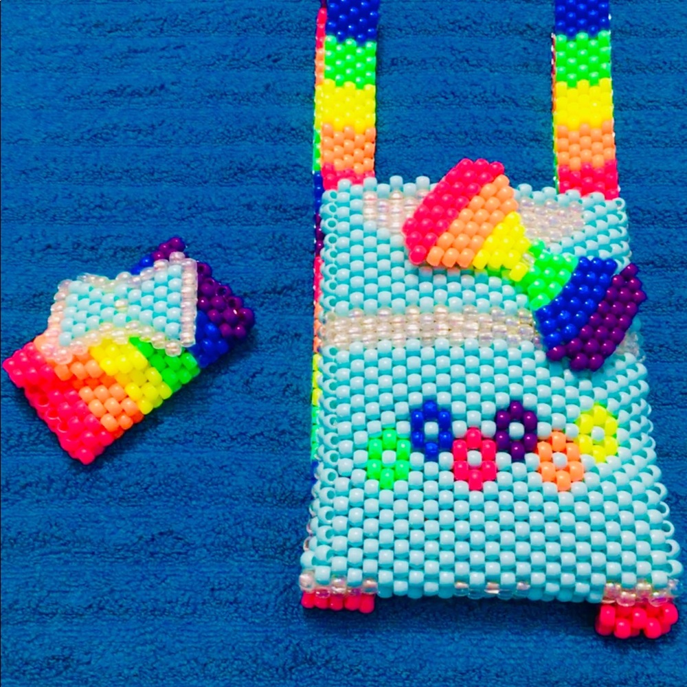 CrazyStyles Kandi bead mini backpack & wallet